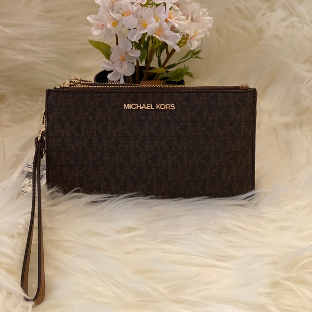 MK JST LG Double Zip Wristlet ❌sold❌